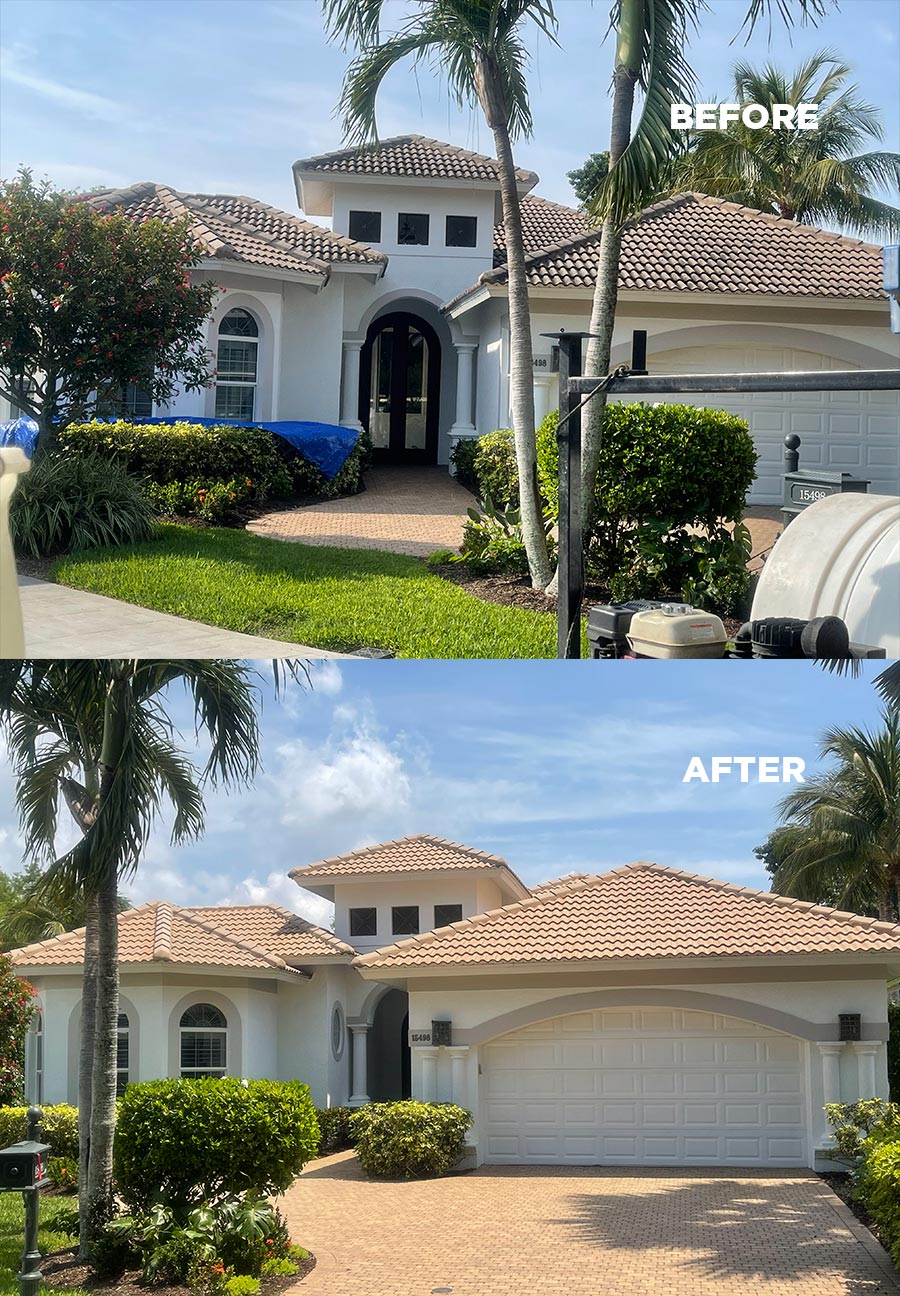 Birdies Pressure Cleaning Services Before and After Cape Coral, FL