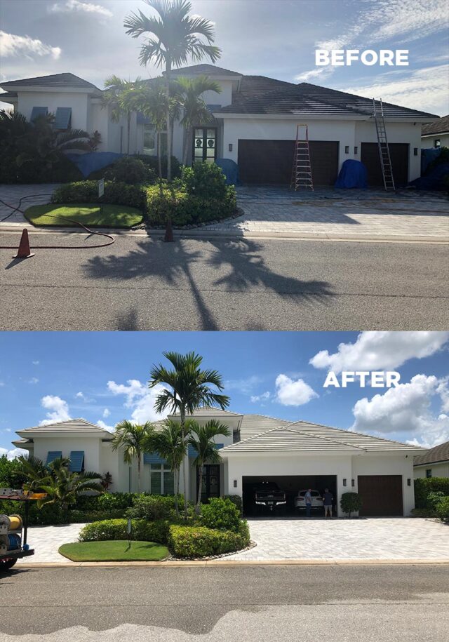 Birdies Pressure Cleaning Services Before and After Fort Myers, FL